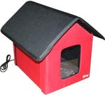 Extreme Consumer Products 2020 New and Improved Collapsible Indoor/Outdoor Pet Cat House - Standard and Heated