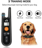 Dog Training Collar - Rechargeable Dog Shock Collar w/3 Training Modes, Beep, Vibration and Shock, 100% Waterproof Training Collar, Up to 1000Ft Remote Range, 0~99 Shock Levels Dog Training Set