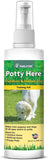 NaturVet – Potty Here Training Aid Spray – Attractive Scent Helps Train Puppies & Dogs Where to Potty – Formulated for Indoor & Outdoor Use