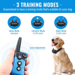 Dog Training Collar - Rechargeable Remote Dog Shock Collars for Small, Medium, Large Dogs with 3 Corrective Remote Training Modes, Shock, Vibration, Beep, 100% Waterproof E-Collar Trainer