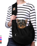 TOMKAS Small Dog Cat Carrier Sling Hands Free Pet Puppy Outdoor Travel Bag Tote Reversible