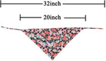 KZHAREEN 4 Pack Dog Bandanas Triangle Bibs Scarf Accessories Japanese Style