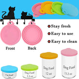 IVIA PET Food Can Lids, Universal BPA Free Silicone Can Lids Covers for Dog and Cat Food, One Can Cap Fit Most Standard Size Canned Dog Cat Food