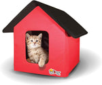 Extreme Consumer Products 2020 New and Improved Collapsible Indoor/Outdoor Pet Cat House - Standard and Heated