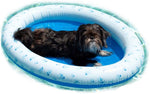 Poolcandy Inflatable Pet Float - Swimming Pool Raft & Float for Small Dogs - Inflatable Pet Paddle Doggy Pool Float - Small (0-30 lbs)