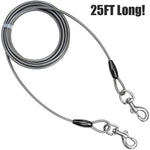 BV Pet Super Heavy XXL Tie Out Cable for Dogs up to 250 Pound, 25 Feet