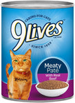 9Lives Meaty Paté With Real Beef Wet Cat Food, 13 Oz Cans (Pack Of 12)