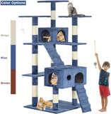 BestPet Cat Tree Cat Tower Cat Condo 72 inches Tall Multi-Level Playpen House Kitty Activity Tree Center with Funny Toys，Multiple Colors