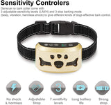 Dog Bark Collar -7 Adjustable Sensitivity and Intensity Levels-Dual Anti-Barking Modes Rechargeable/Rainproof/Reflective -No Barking Control Dog shock Collar for Small Medium Large Dogs