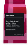 Solimo Basic Dry Dog Food with Grains (Chicken or Beef Flavor)