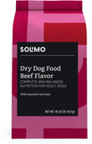 Solimo Basic Dry Dog Food with Grains (Chicken or Beef Flavor)