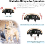 Dog Bark Collar -7 Adjustable Sensitivity and Intensity Levels-Dual Anti-Barking Modes Rechargeable/Rainproof/Reflective -No Barking Control Dog shock Collar for Small Medium Large Dogs