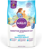 Halo Natural Dry Cat Food, Sensitive Stomach Seafood Medley