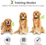 Dog Training Collar - Rechargeable Dog Shock Collar w/3 Training Modes, Beep, Vibration and Shock, 100% Waterproof Training Collar, Up to 1000Ft Remote Range, 0~99 Shock Levels Dog Training Set