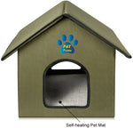 Outdoor/Indoor Cat House by Pet Peppy