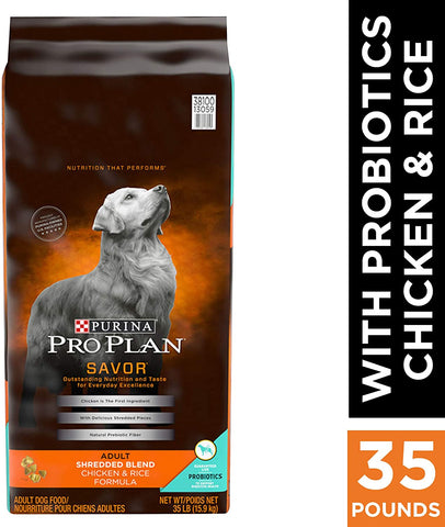 Purina Pro Plan SAVOR Shredded Blend With Probiotics Adult Dry Dog Food