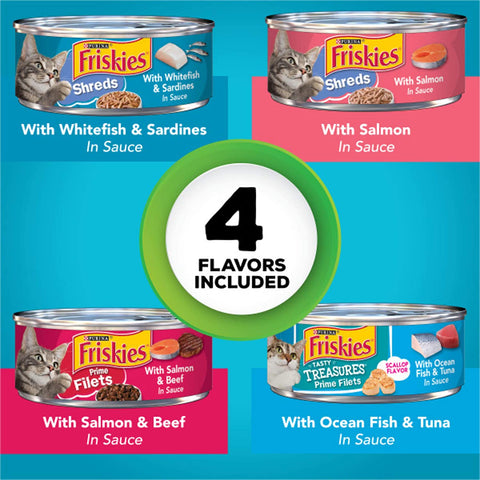 Purina Friskies Fish A Licious Variety Pack - 32x5.5 oz (050000294527)