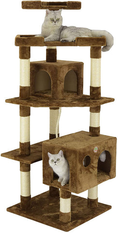 Go Pet Club Cat Tree Condo Scratcher Post Pet Bed Furniture