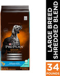 Purina Pro Plan With Probiotics Large Breed Dry Dog Food, SAVOR Shredded Blend Large Breed Formula - 34 lb. Bag,