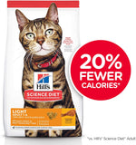 Hill's Science Diet Dry Cat Food, Adult, Light for Weight Management, Chicken Recipe