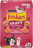 Purina Friskies Dry Cat Food, Gravy Swirlers - 22 lb. Bag