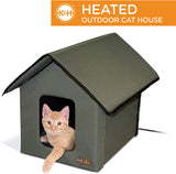 K&H PET PRODUCTS Outdoor Heated Kitty House,