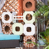 Cat Amazing STACKS! - Modern Cat Condo & Modular Cat Tree - House & Tunnel Cubes for Cats - Made in USA