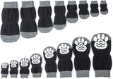 Harfkoko Pet Heroic Anti-Slip Knit Dog Socks&Cat Socks with Rubber Reinforcement, Anti-Slip Knit Dog Paw Protector&Cat Paw Protector for Indoor Wear, Suitable for Small&Medium&Large Dogs&Cats