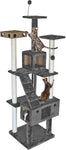 Furhaven Pet Cat Tree | Tiger Tough Cat Tree House Condo Perch Entertainment Playground Furniture for Cats & Kittens - Available in Multiple Colors & Styles