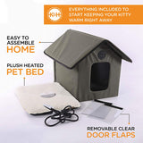 K&H PET PRODUCTS Outdoor Heated Kitty House,